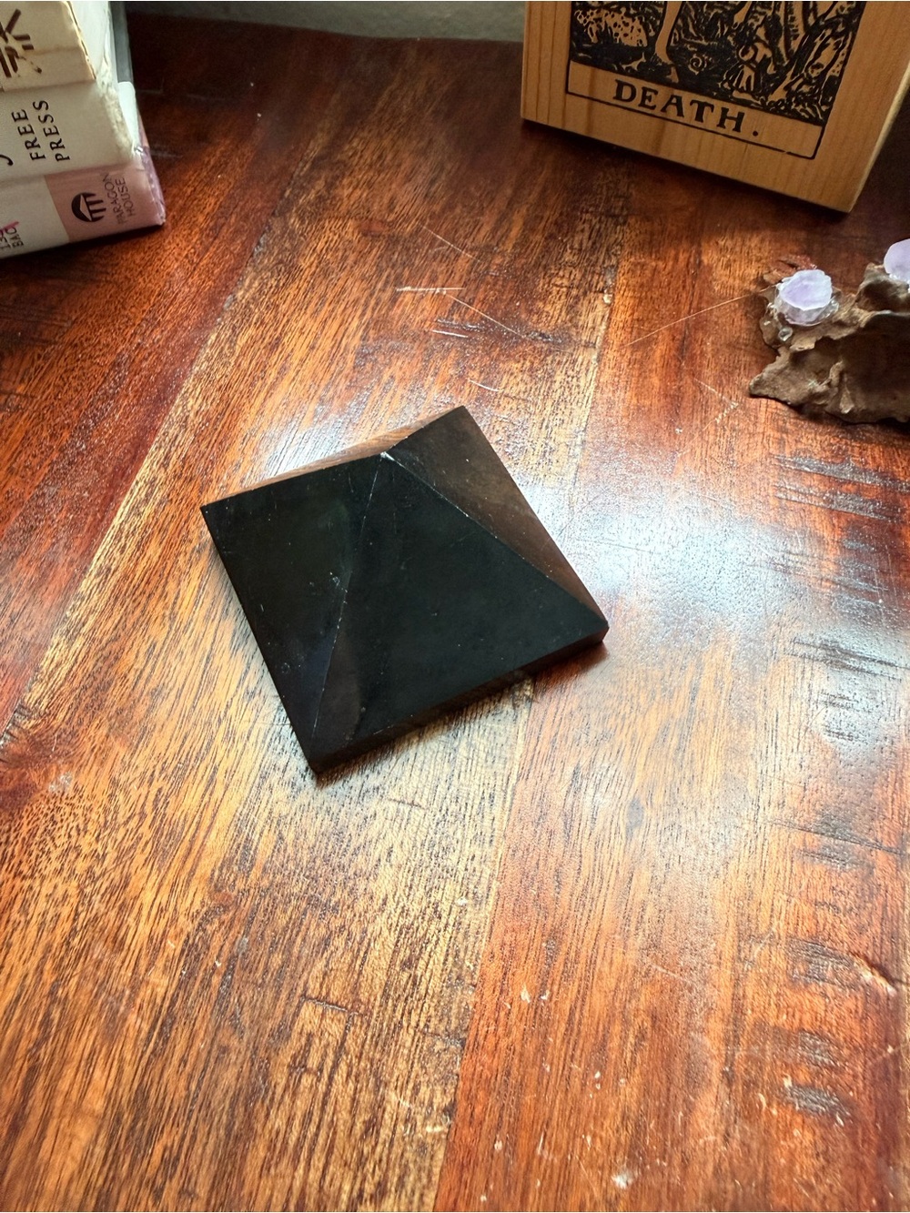 Black Obsidian Pyramid Crystal